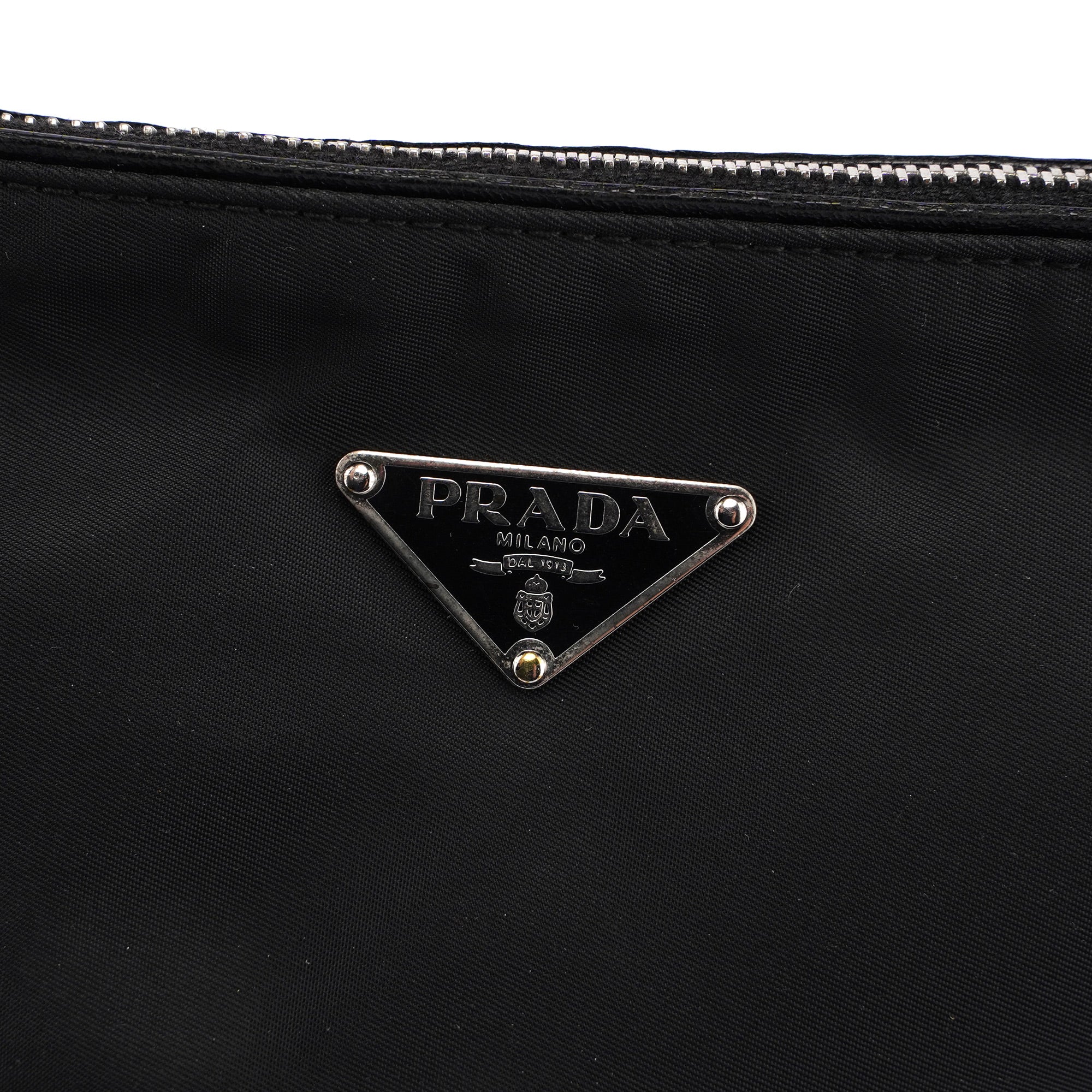 Black Tessuto Vitello Crossbody Bag