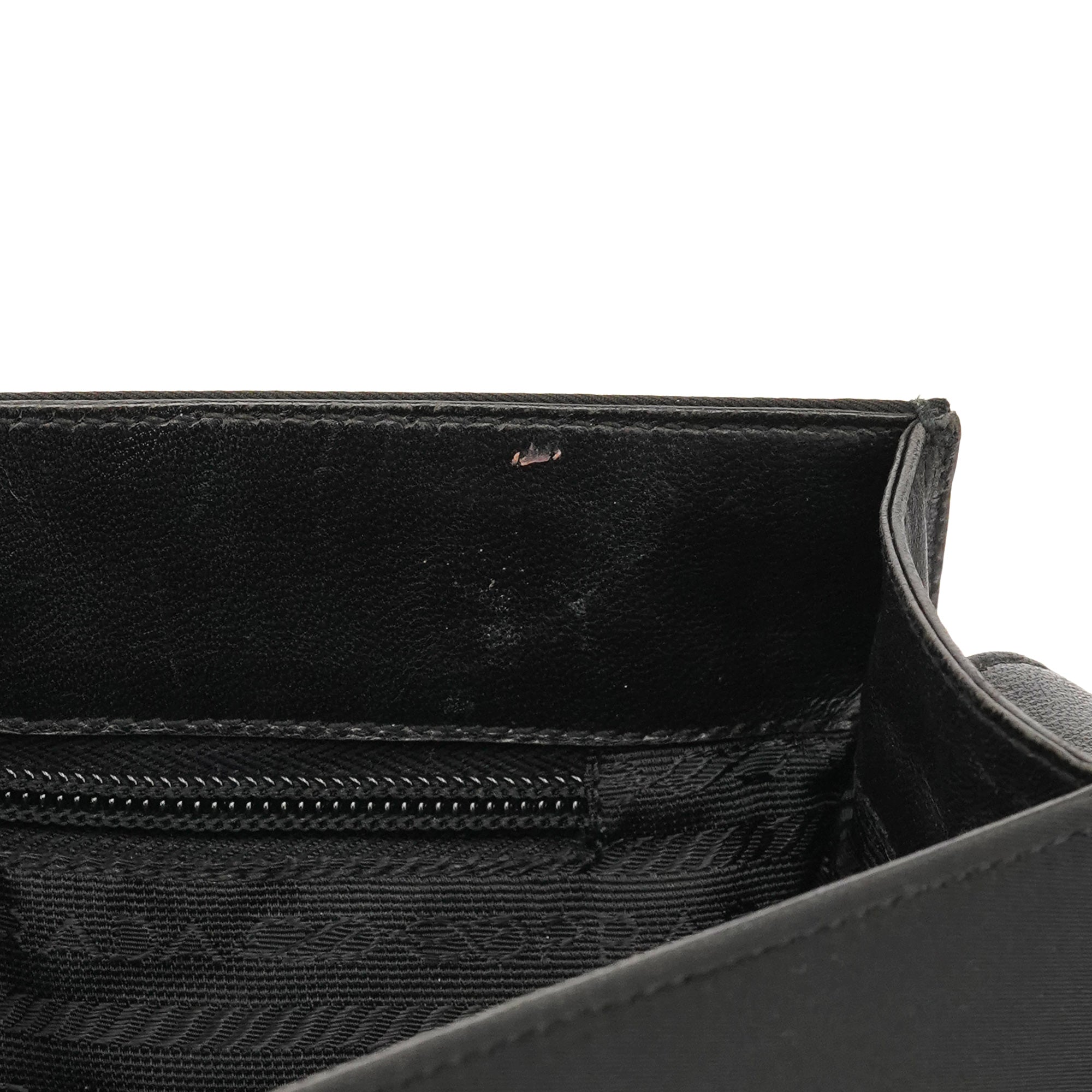 Black Tessuto Vitello Nylon Shoulder Bag