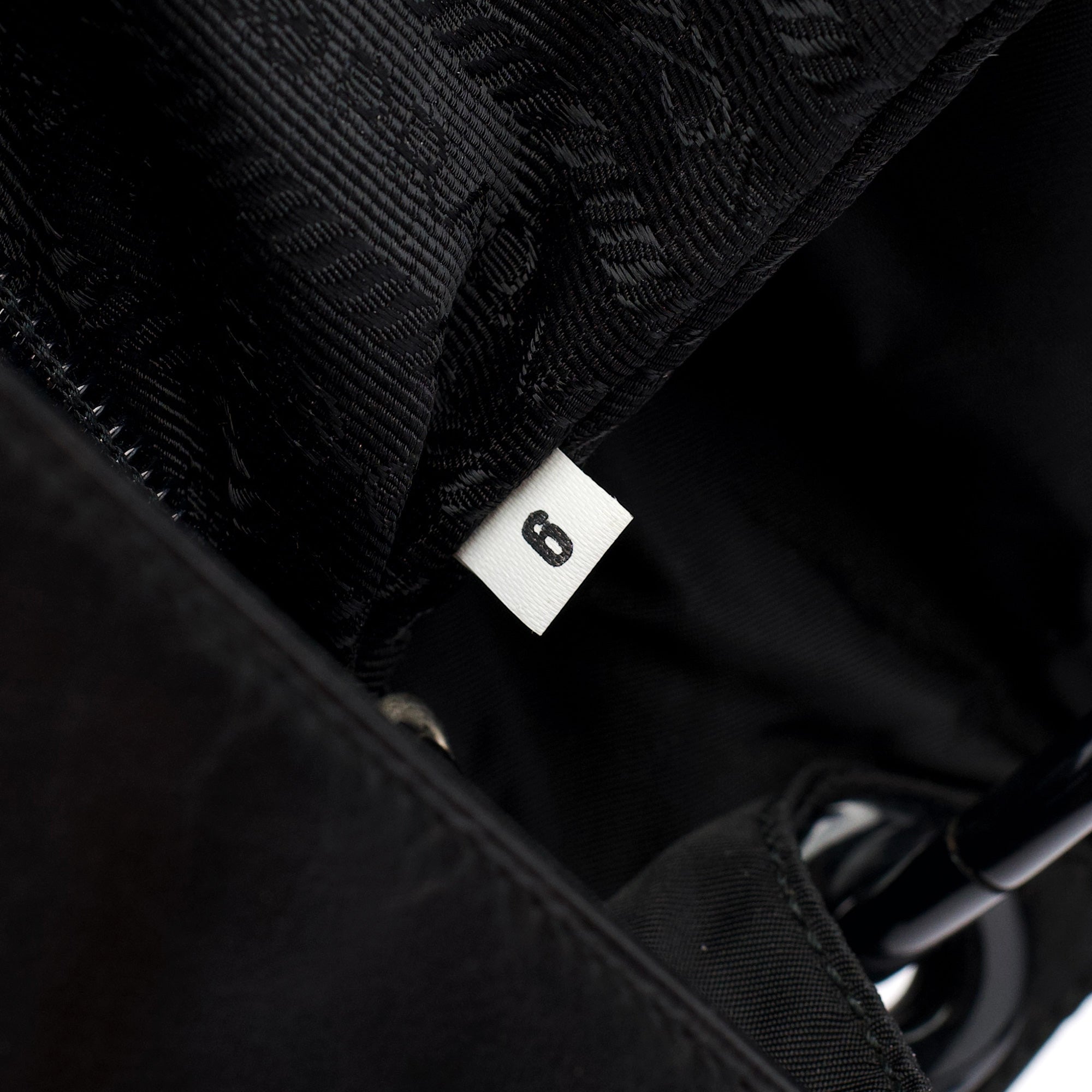 Black Tessuto Vitello Shoulder Bag