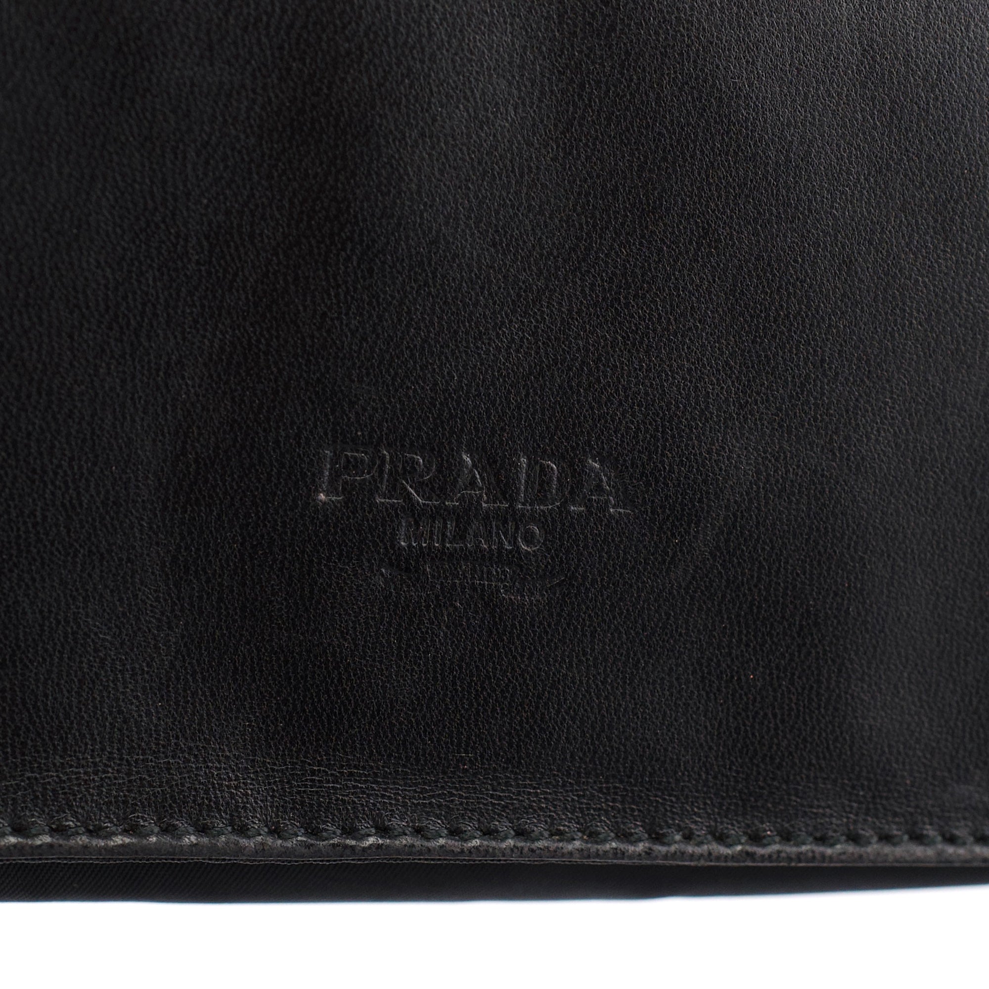 Black Tessuto Vitello Shoulder Bag
