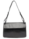Black Tessuto Vitello Shoulder Bag
