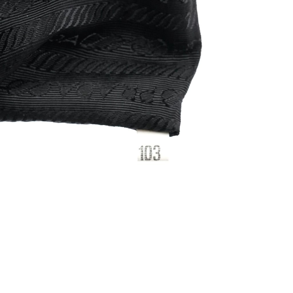 Black Tessuto Vitello Top Handle Bag