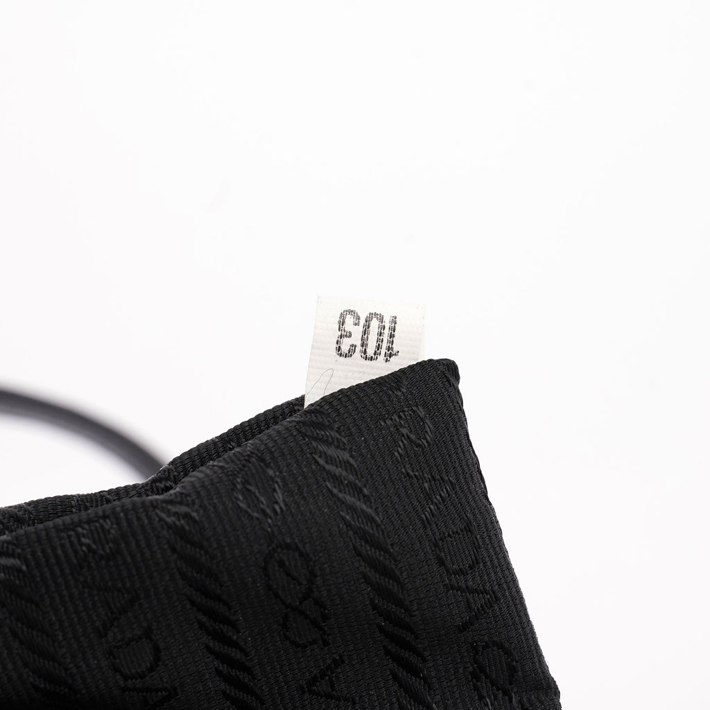Black Tessuto Vitello Tote Bag