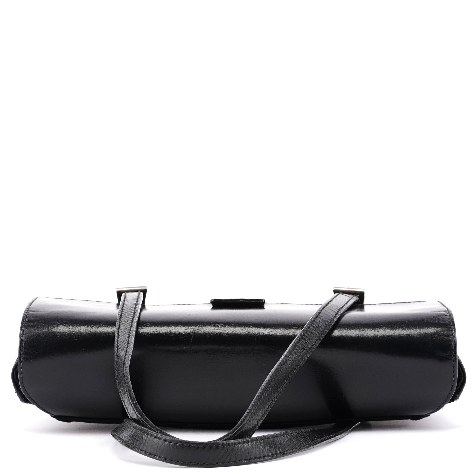 Black Tessuto Vitello Tote Bag