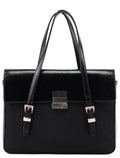 Black Tessuto Vitello Tote Bag