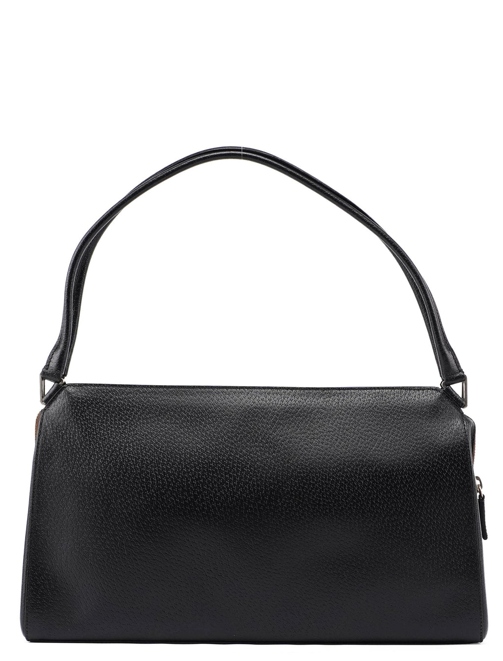 Black Tumbled Leather Chic Bag