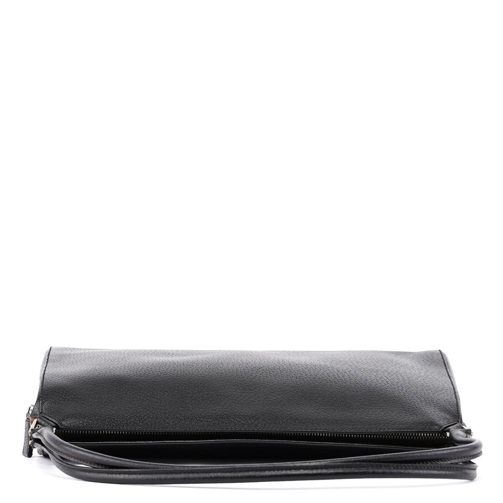 Black Tumbled Leather Chic Bag