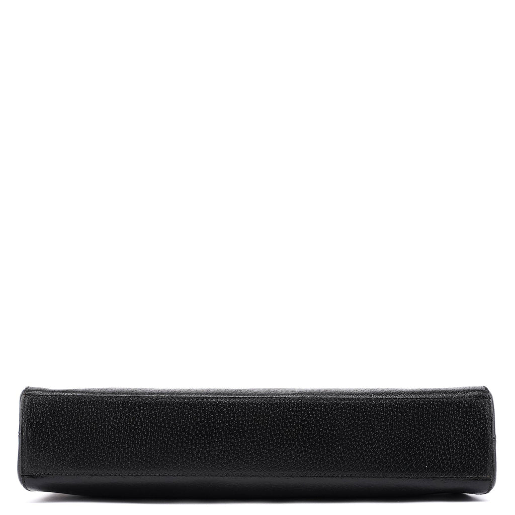 Black Tumbled Leather Chic Bag
