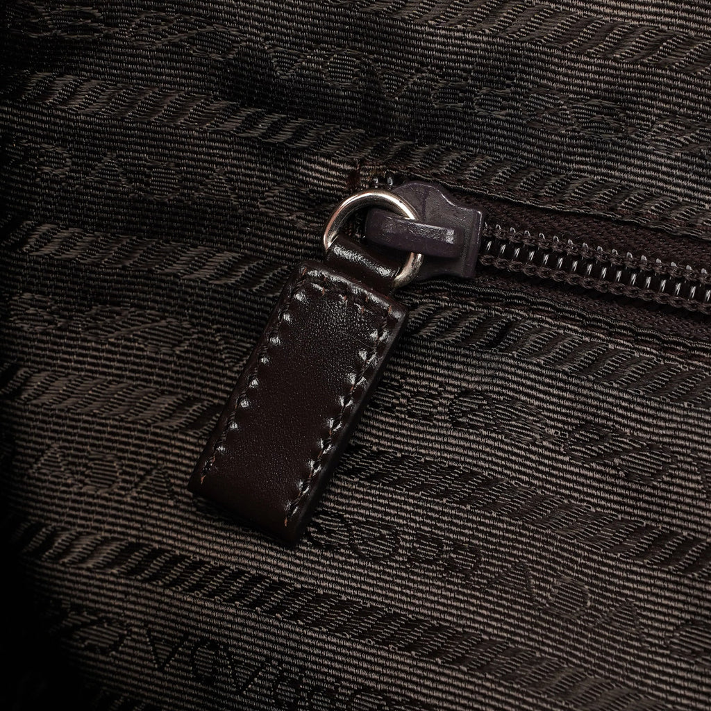 Black Tumbled Leather Chic Bag