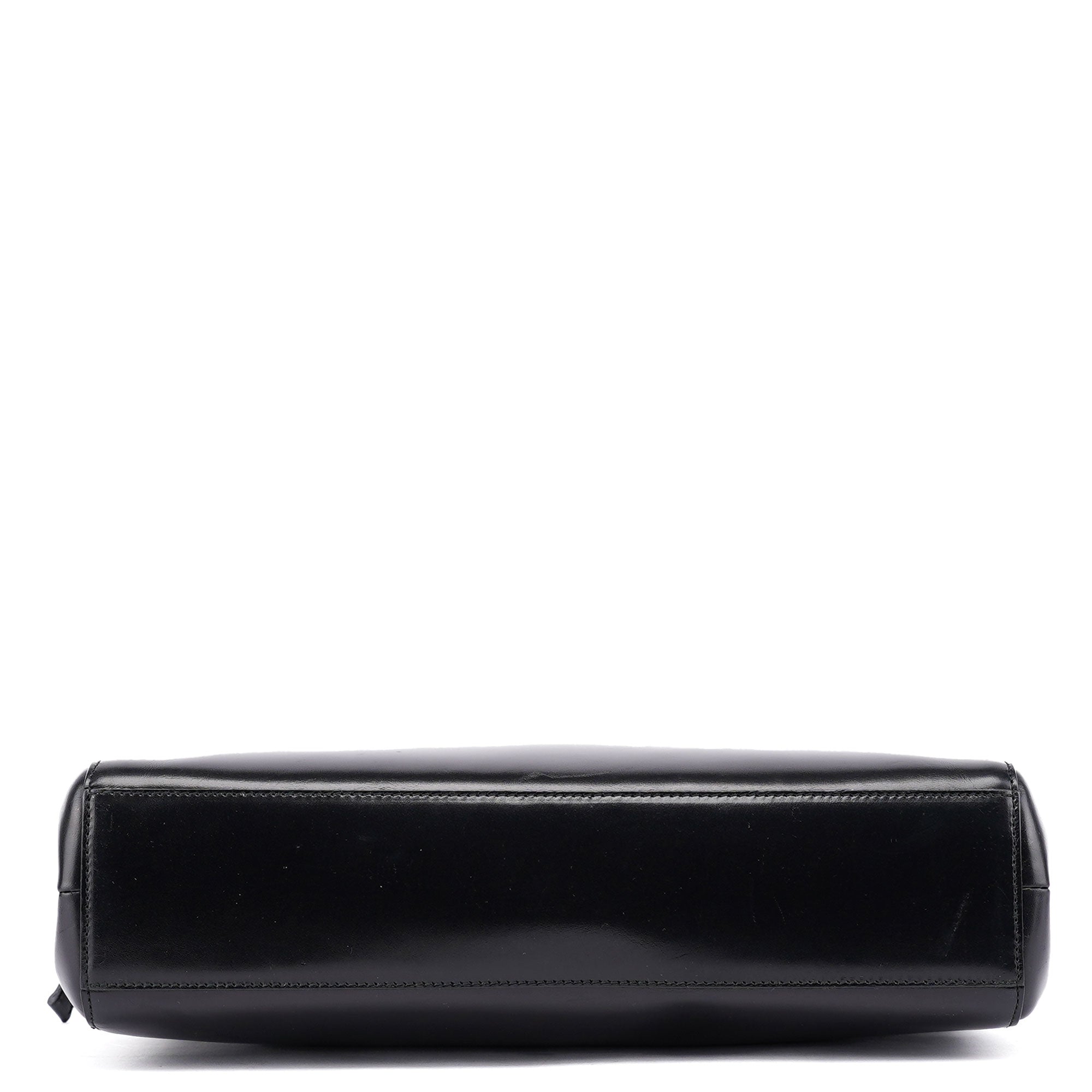 Black Vitello Chic Shoulder Bag