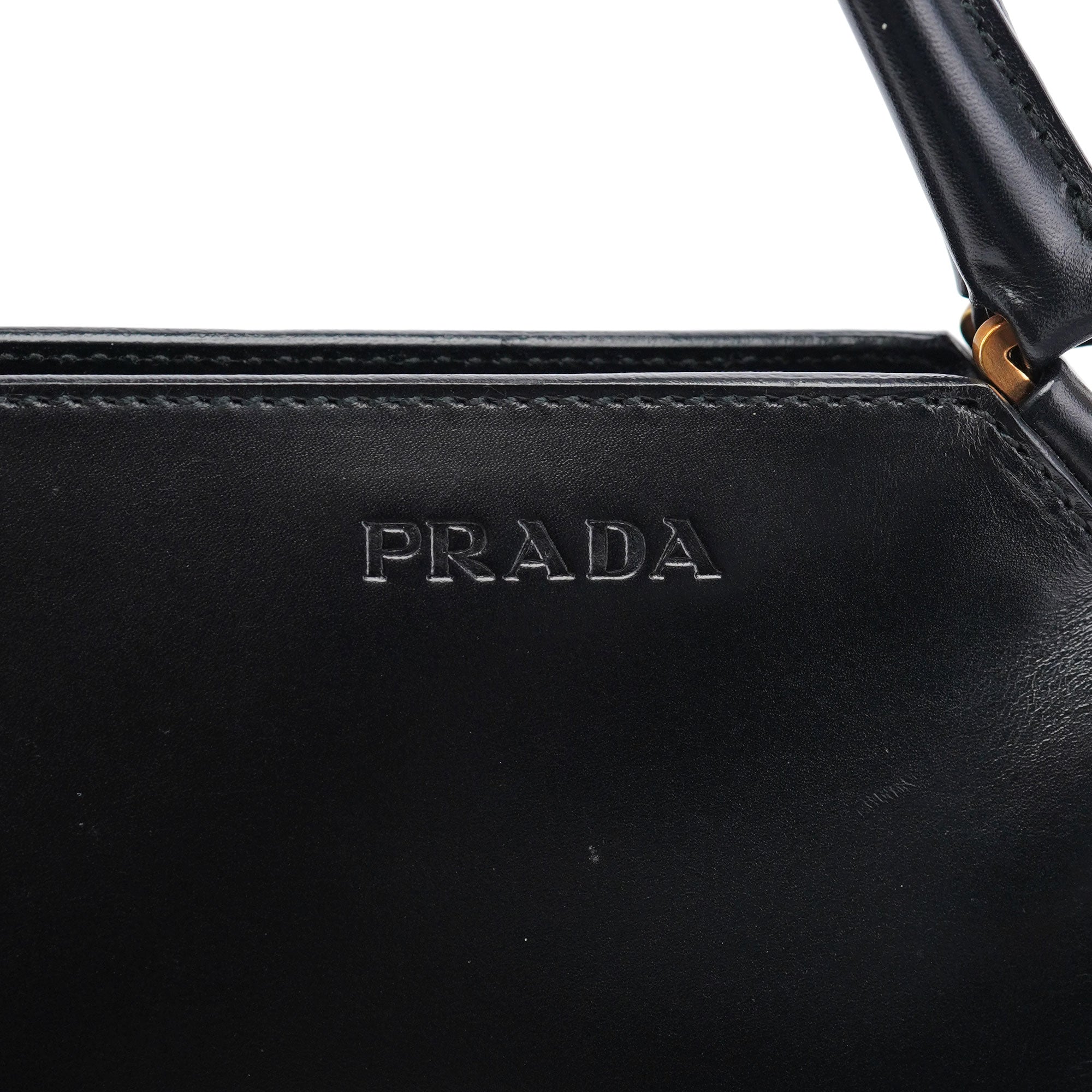 Black Vitello Chic Shoulder Bag