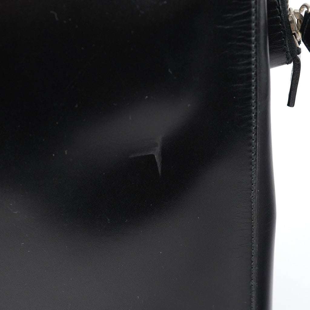 Black Vitello Chic Shoulder Bag