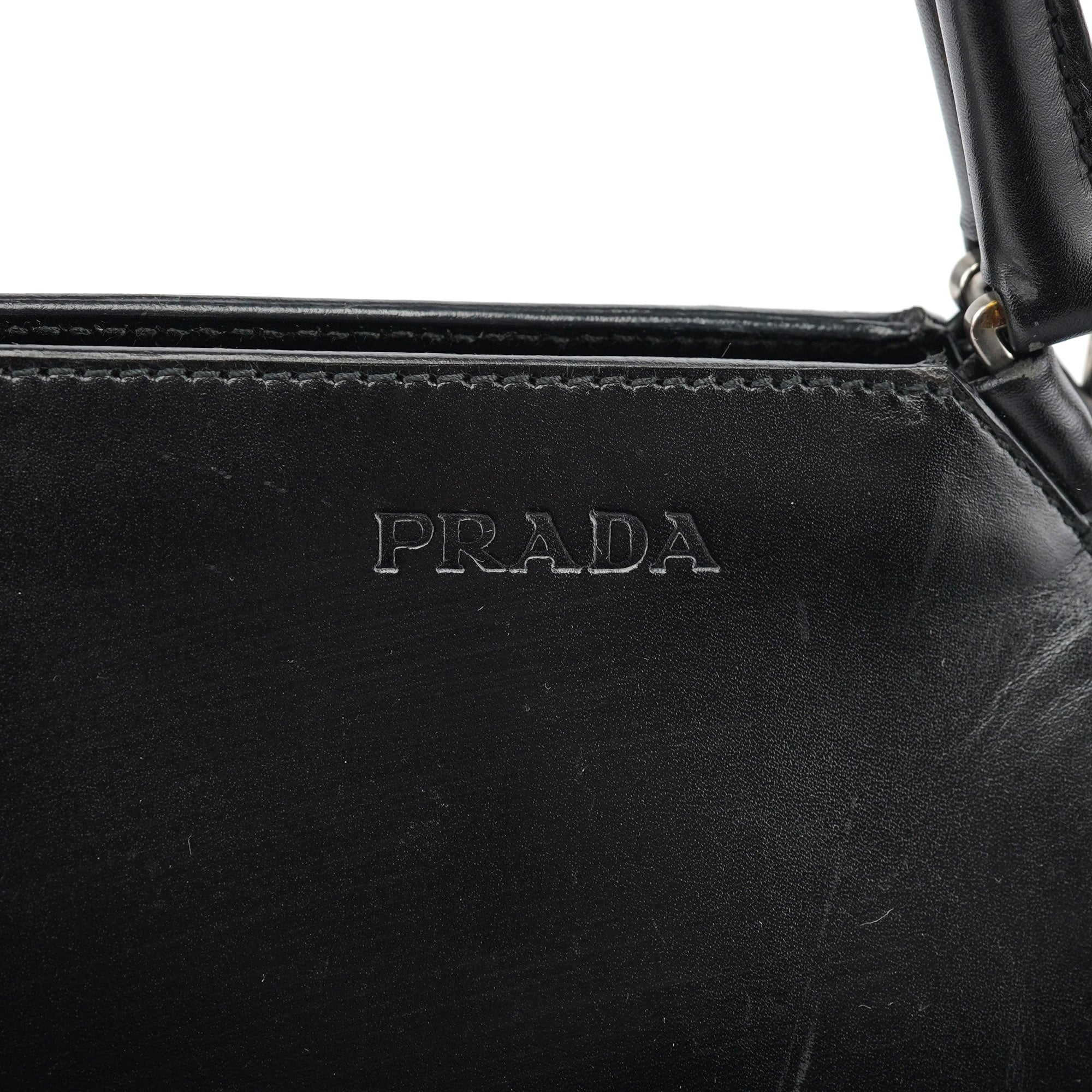 Black Vitello Chic Shoulder Bag