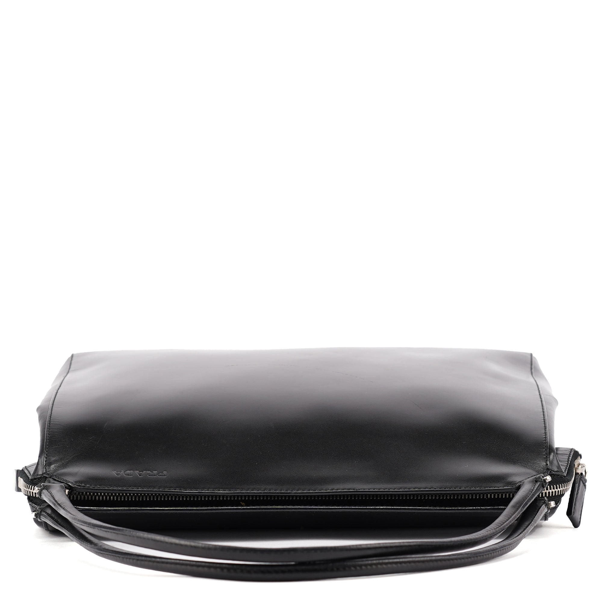 Black Vitello Chic Shoulder Bag