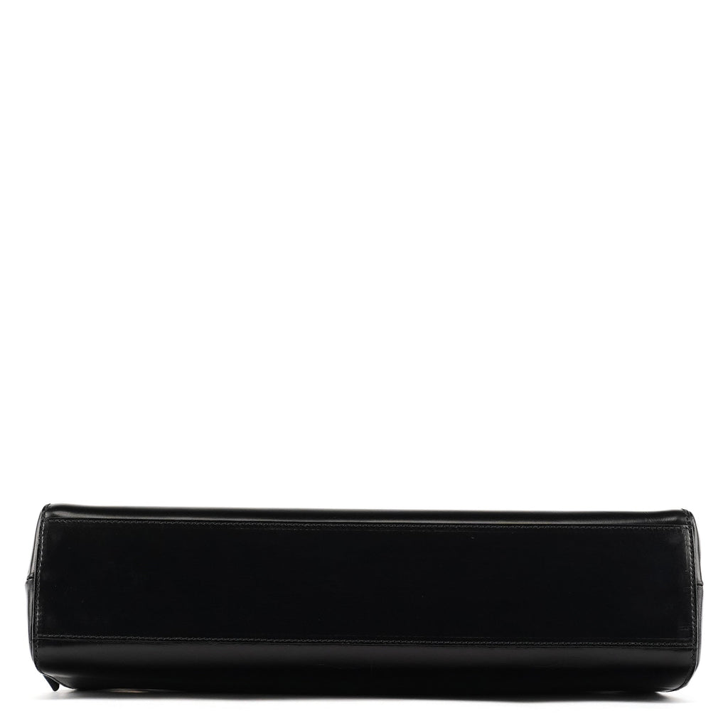 Black Vitello Chic Shoulder Bag