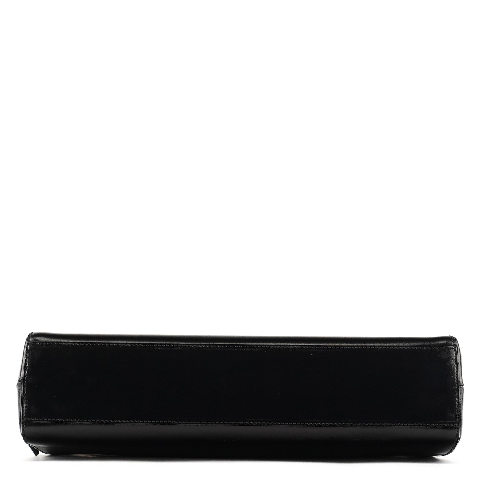 Black Vitello Chic Shoulder Bag