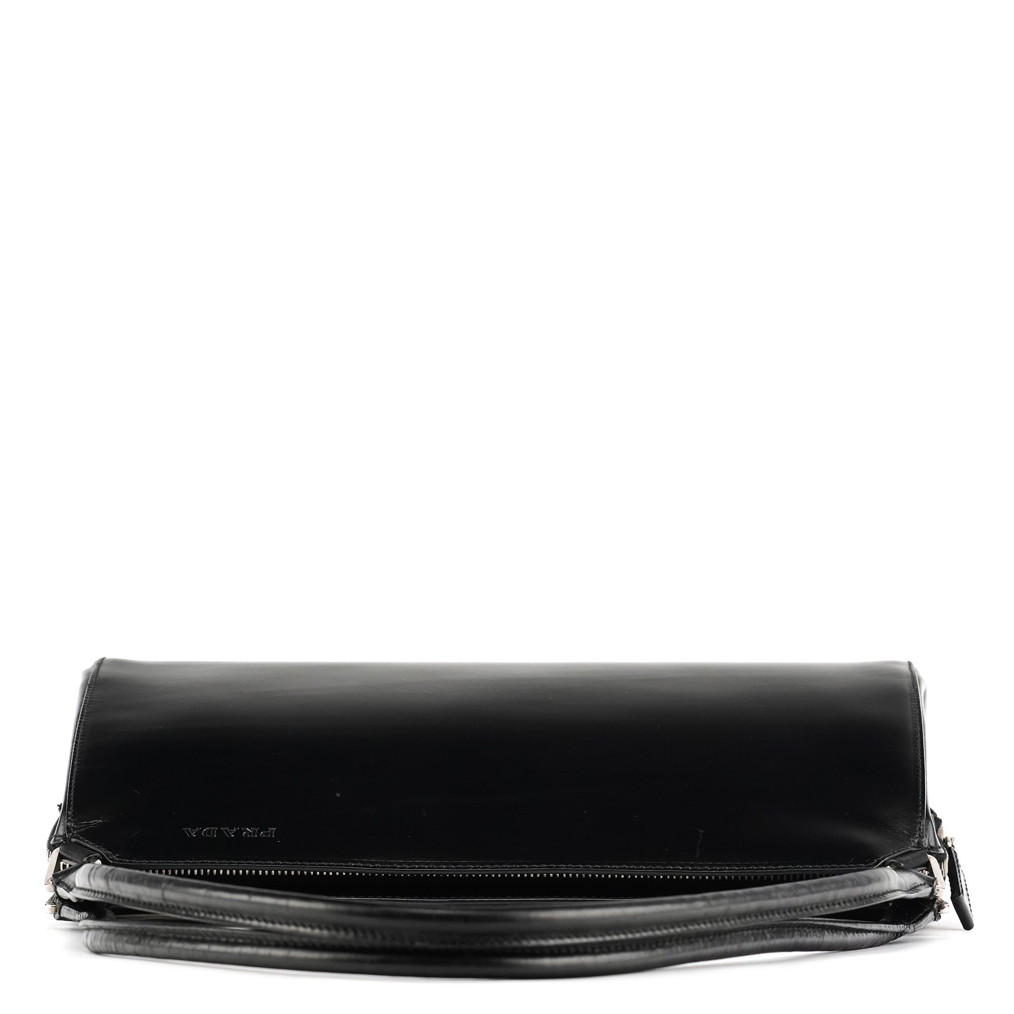 Black Vitello Chic Shoulder Bag