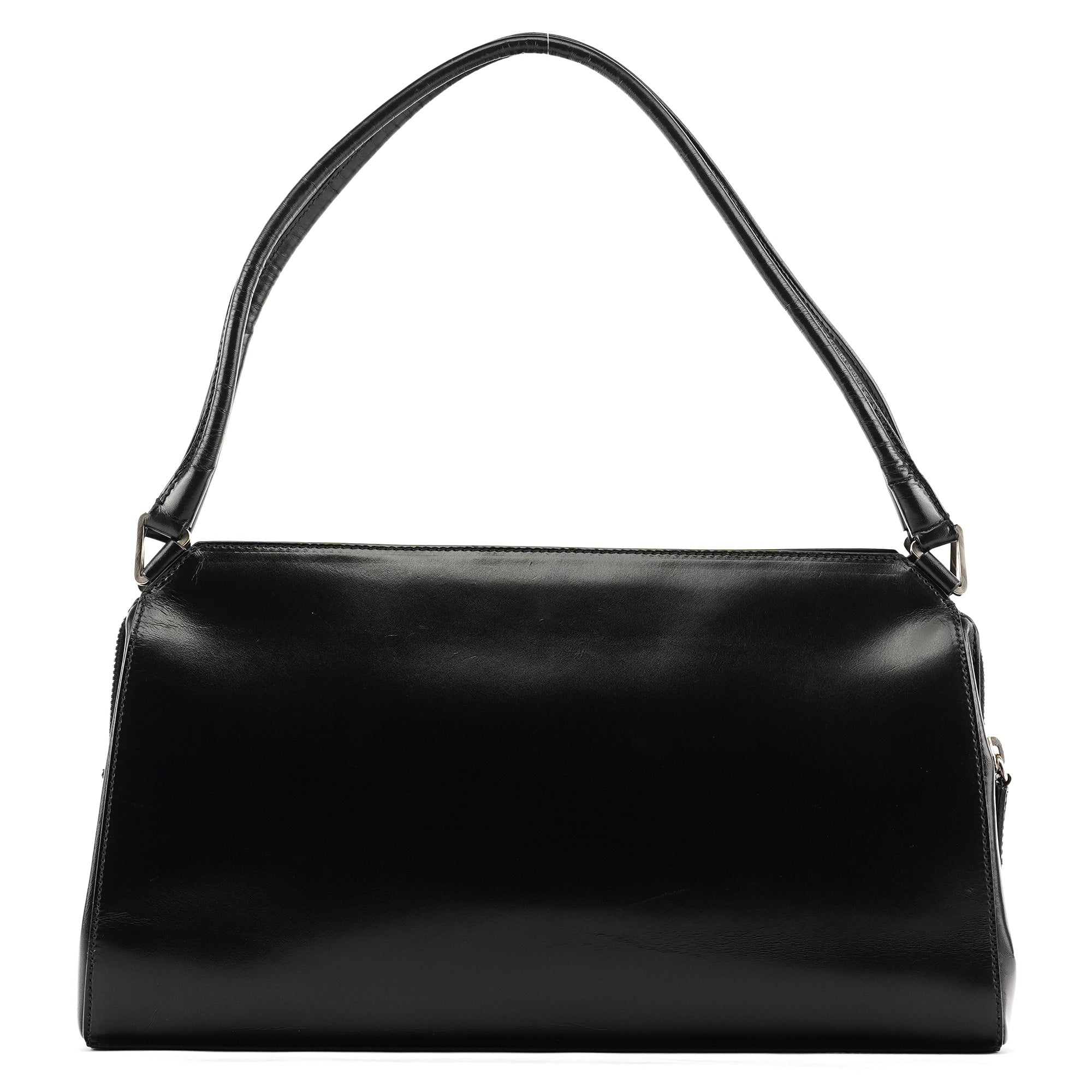 Black Vitello Chic Shoulder Bag