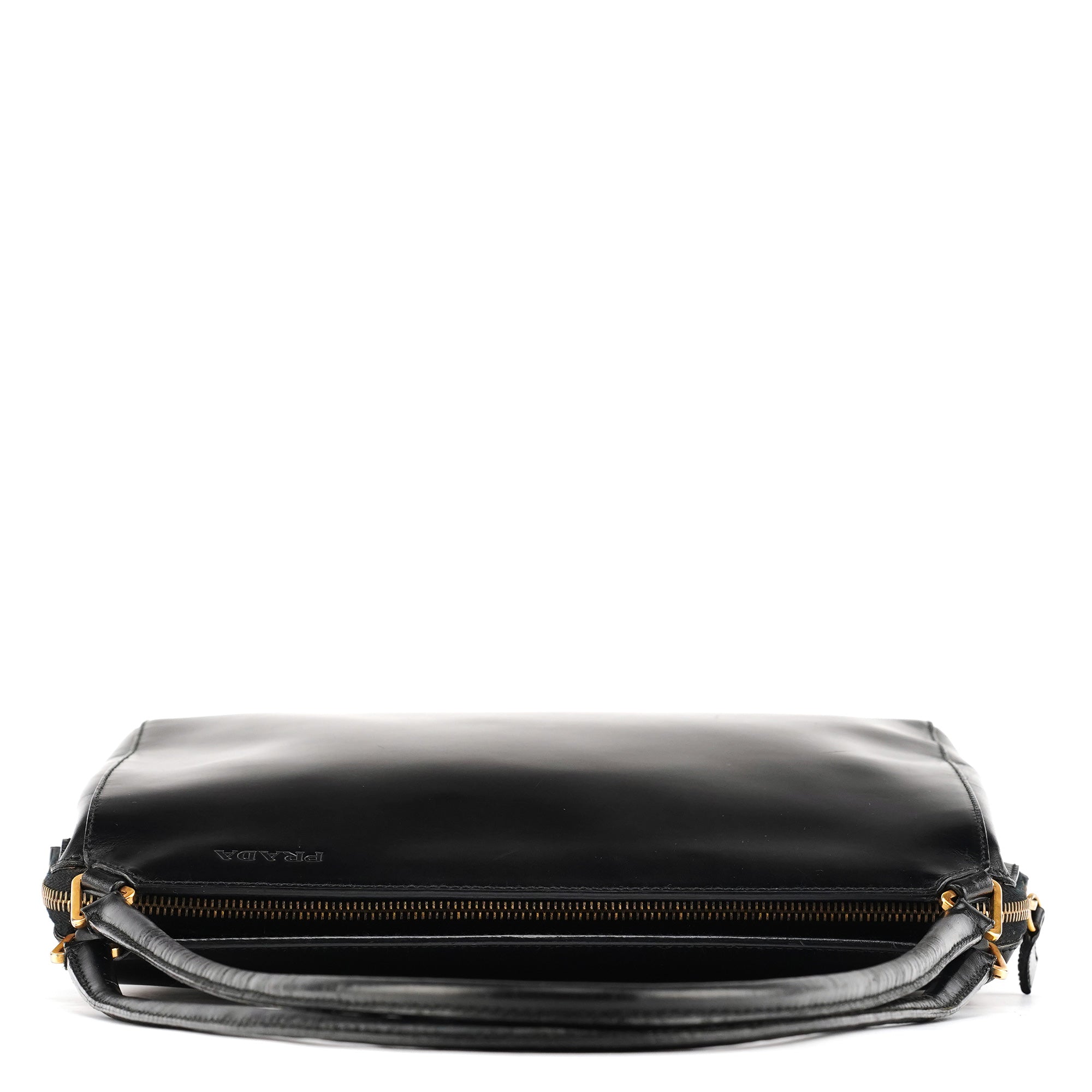 Black Vitello Chic Shoulder Bag