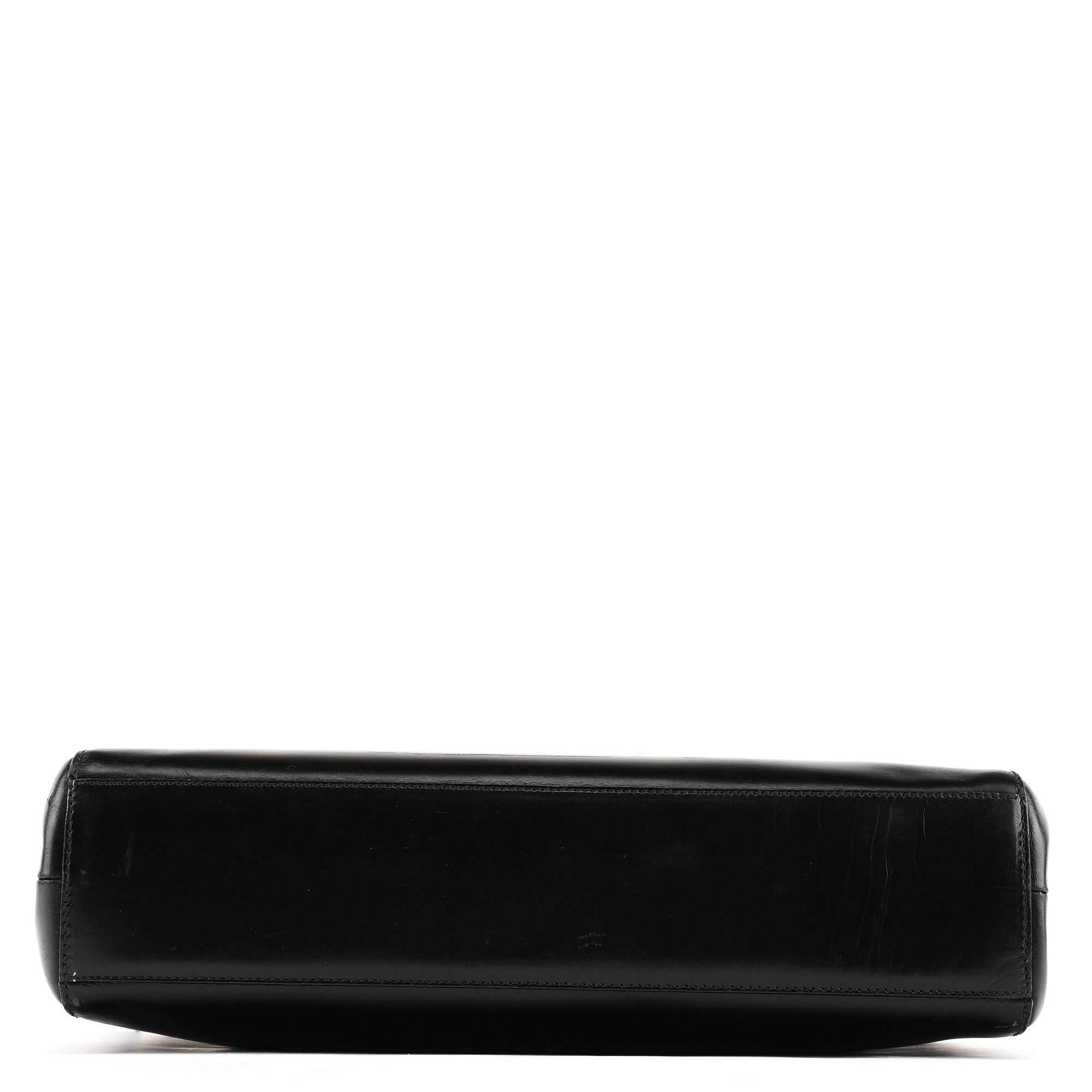 Black Vitello Chic Shoulder Bag