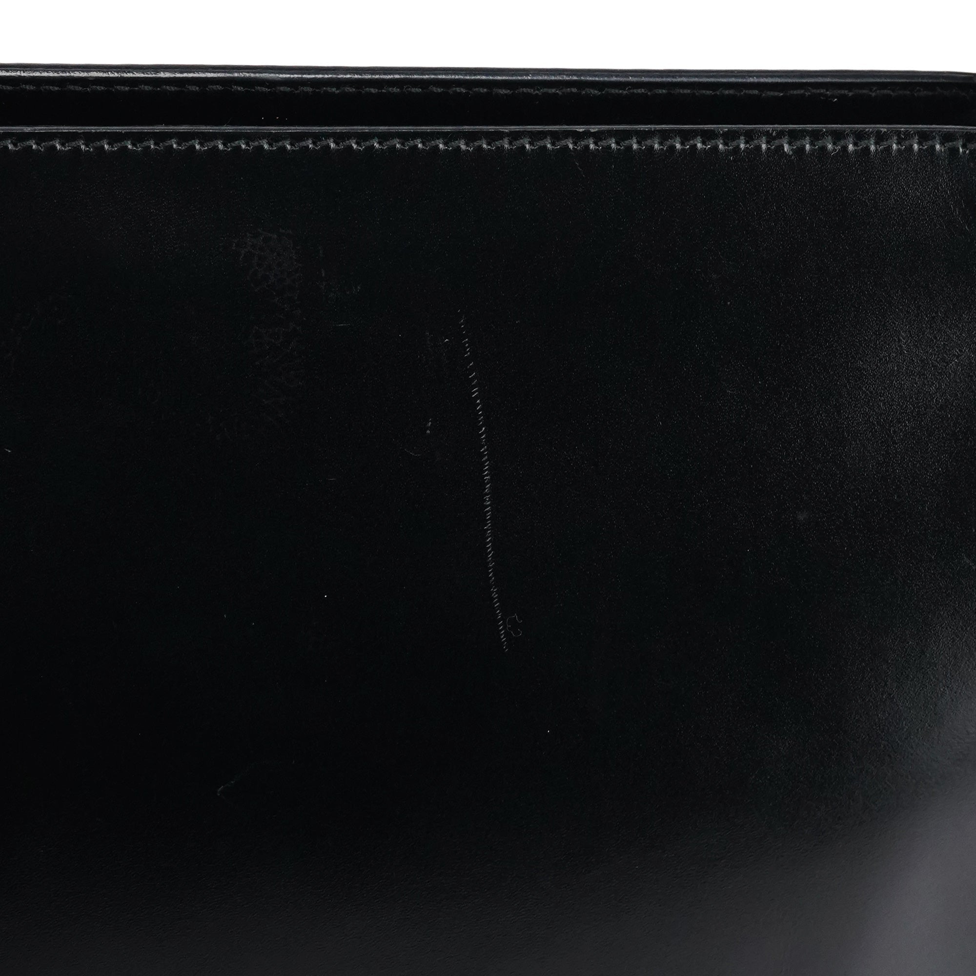 Black Vitello Chic Shoulder Bag