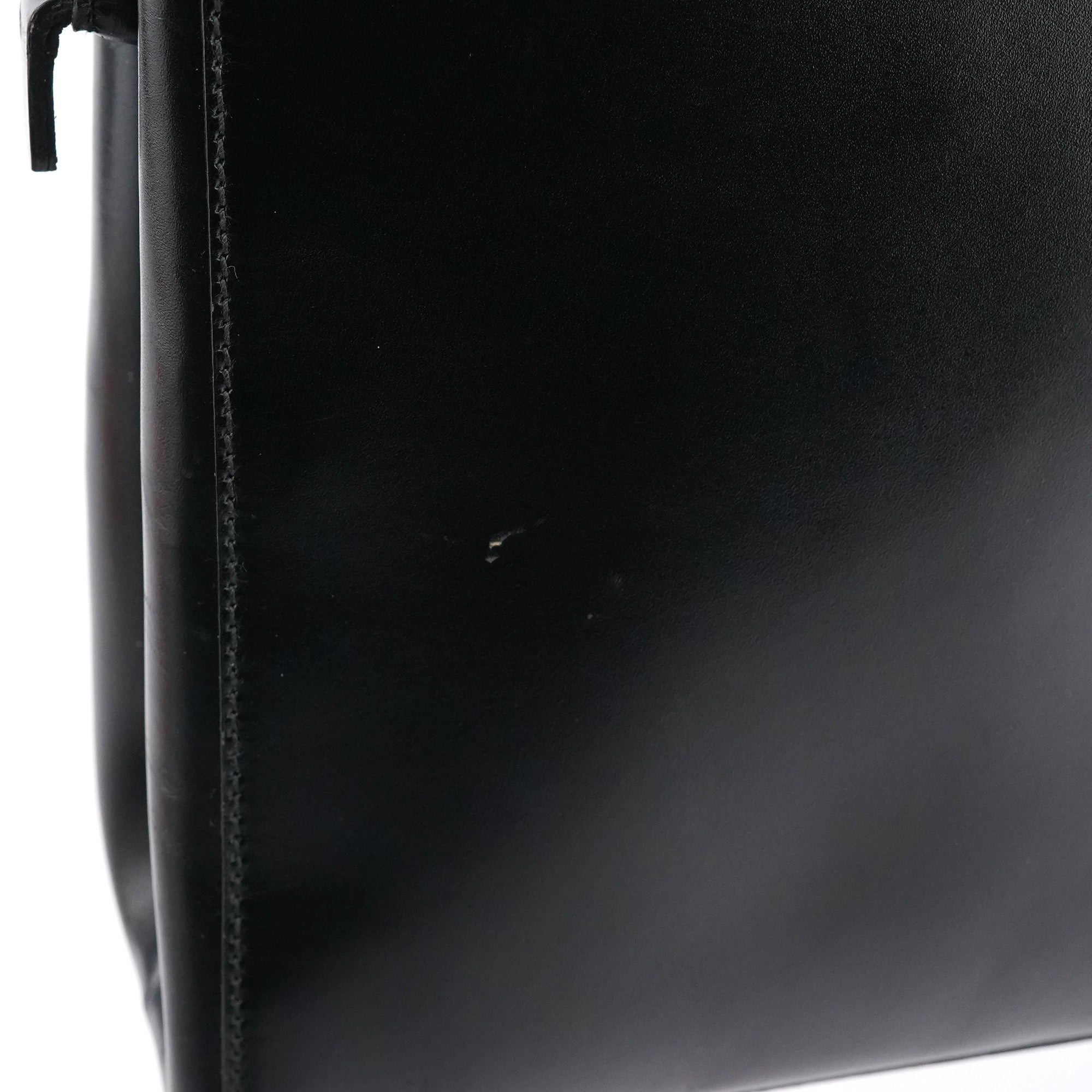 Black Vitello Chic Shoulder Bag