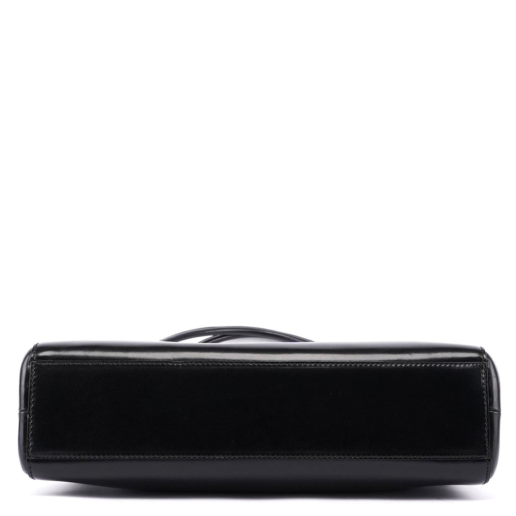 Black Vitello Chic Shoulder Bag