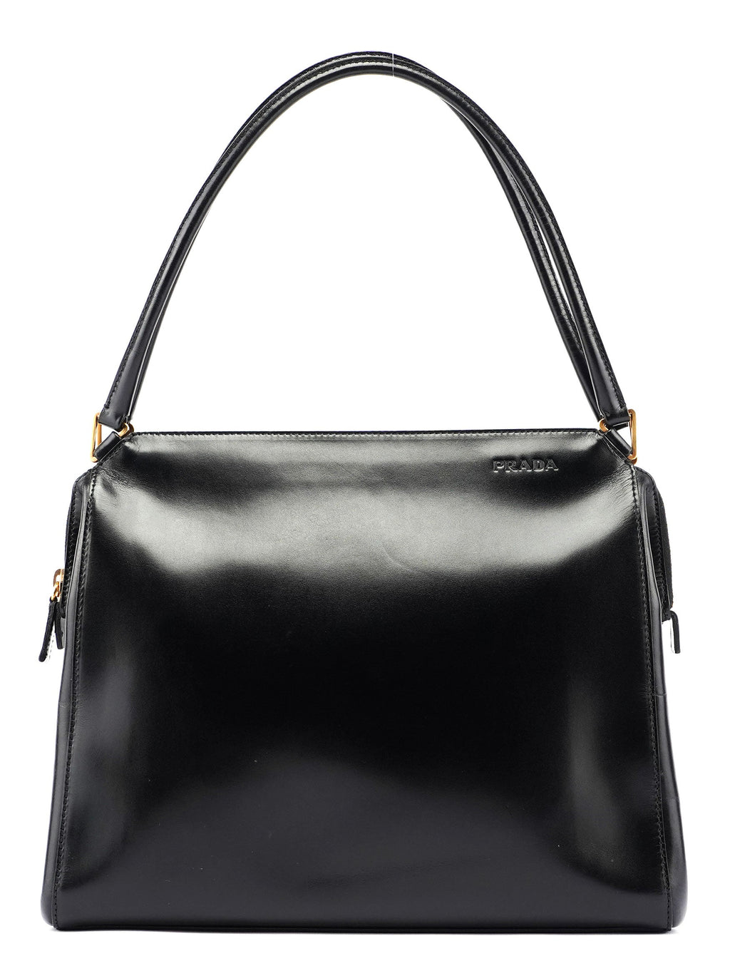 Black Vitello Chic Shoulder Bag