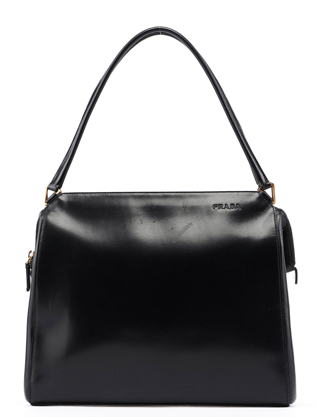 Black Vitello Chic Shoulder Bag