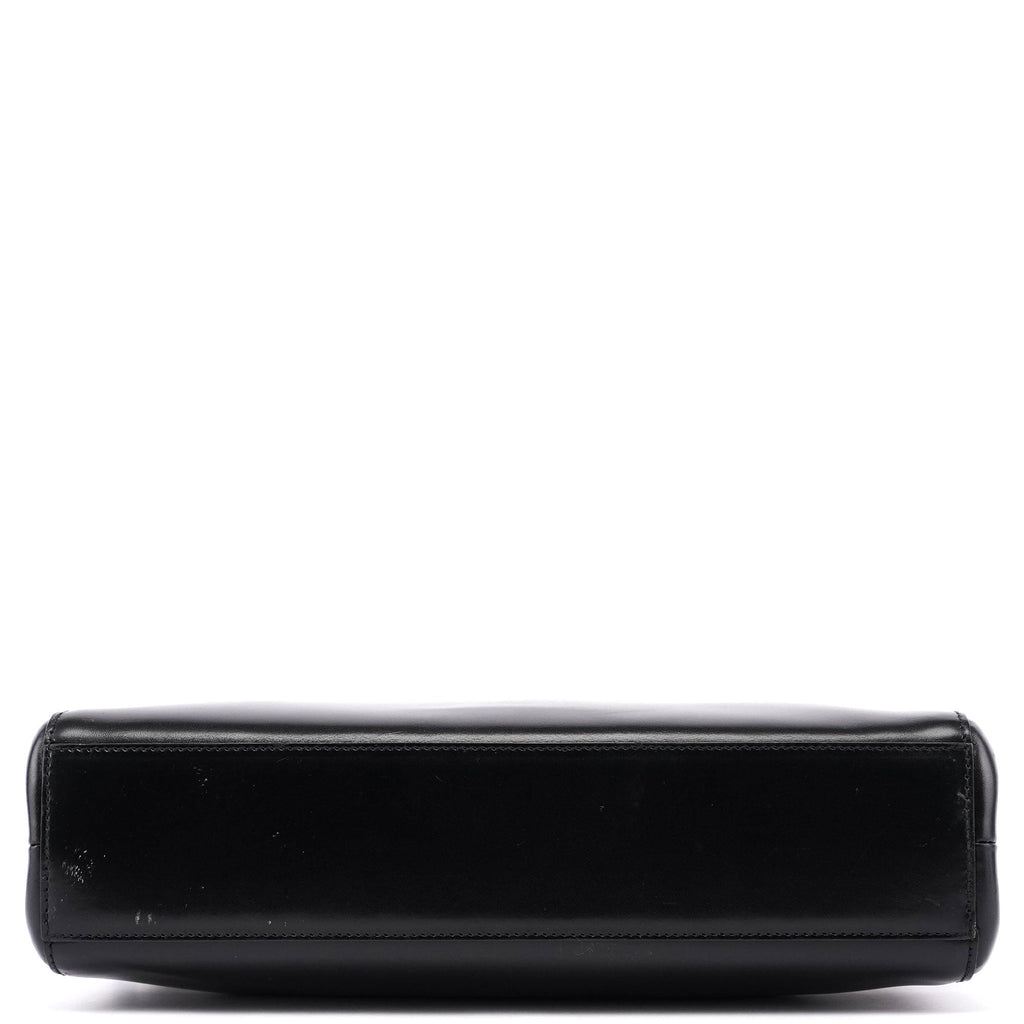 Black Vitello Chic Shoulder Bag