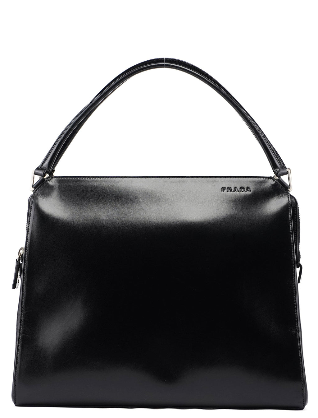 Black Vitello Chic Shoulder Bag
