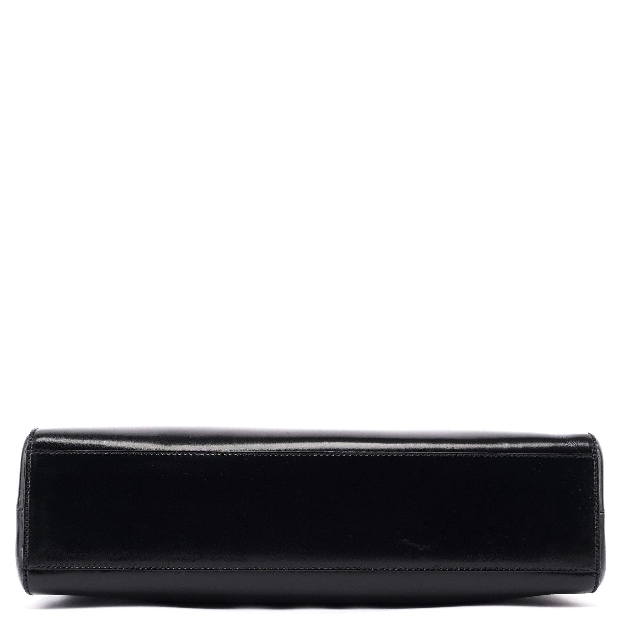 Black Vitello Chic Shoulder Bag
