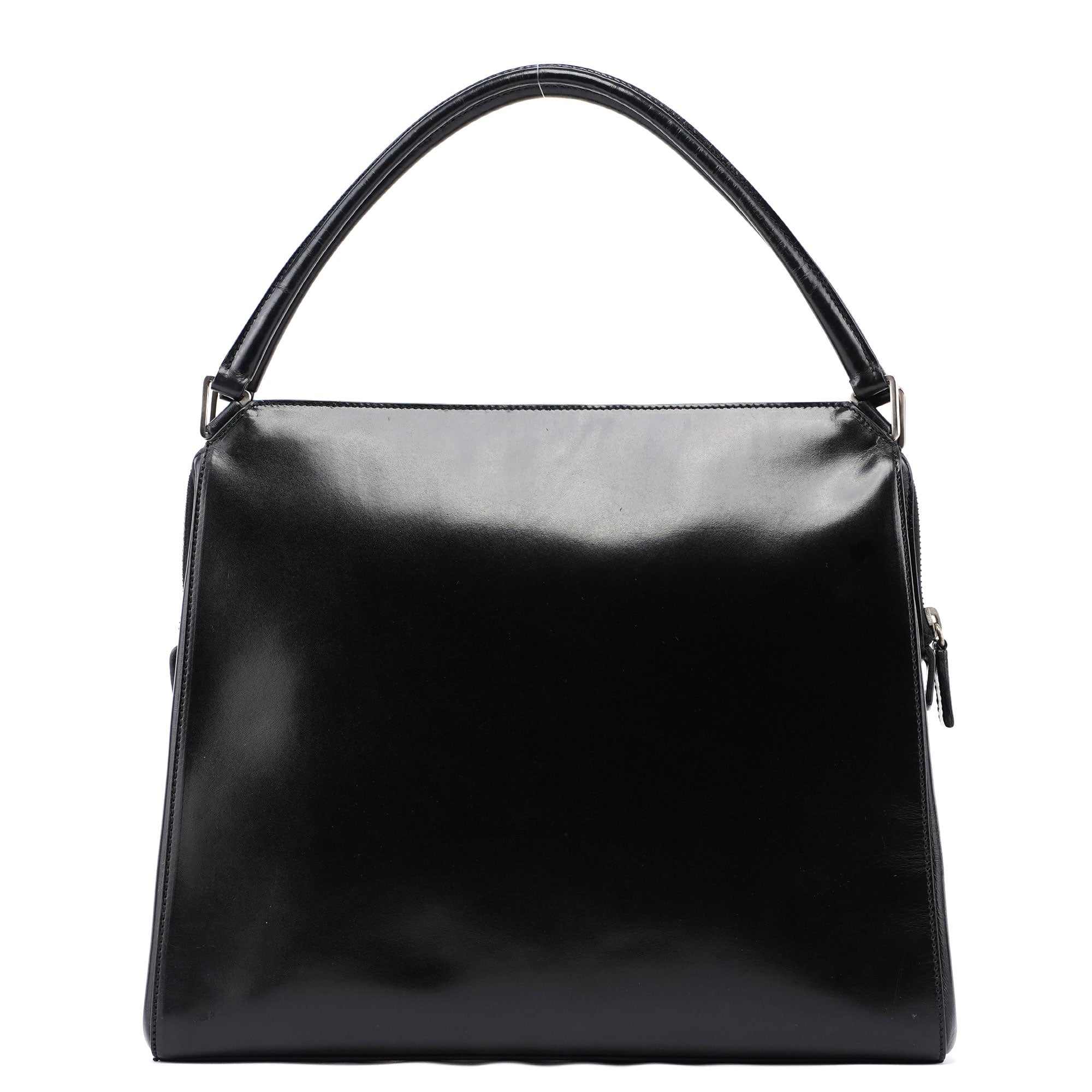 Black Vitello Chic Shoulder Bag