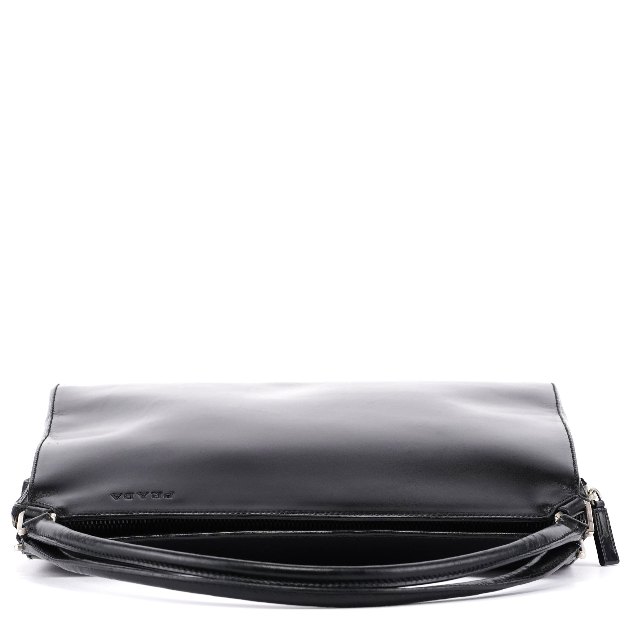 Black Vitello Chic Shoulder Bag