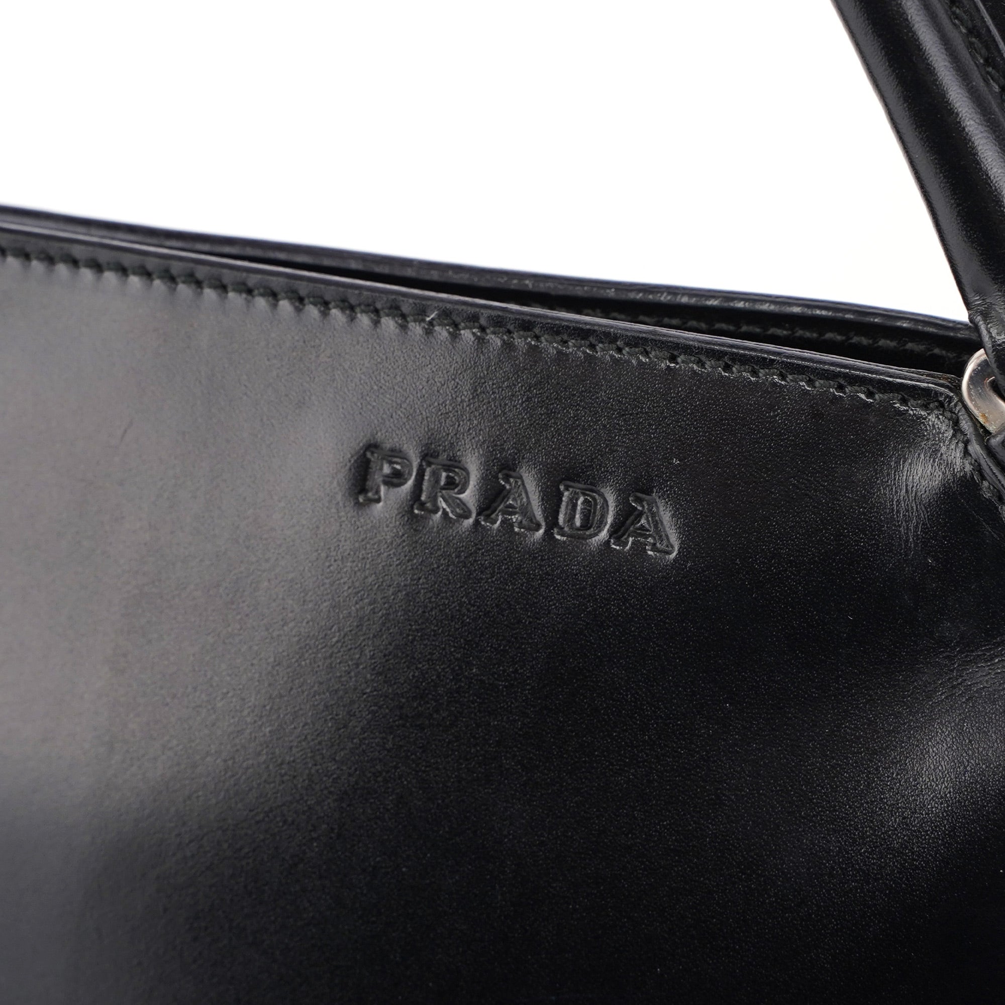 Black Vitello Chic Shoulder Bag