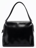 Black Vitello Chic Shoulder Bag