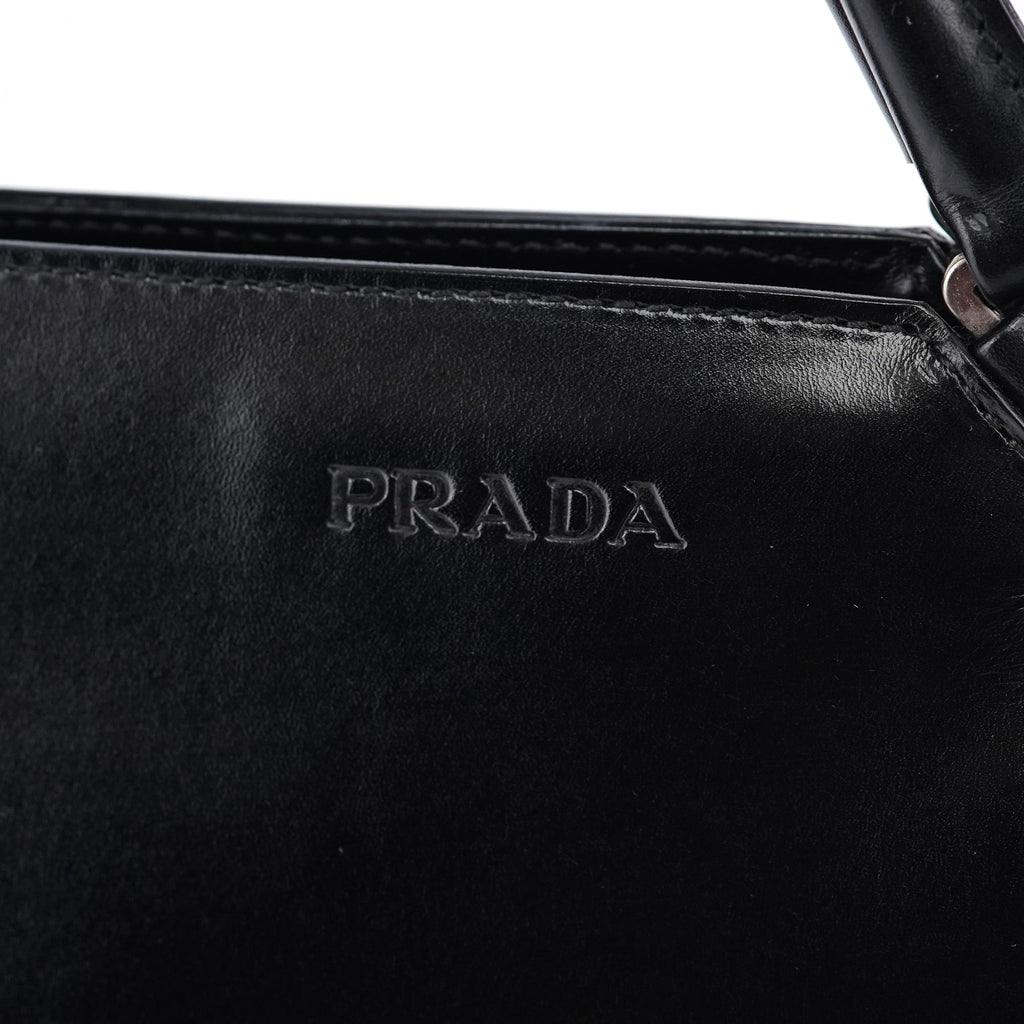 Black Vitello Chic Shoulder Bag