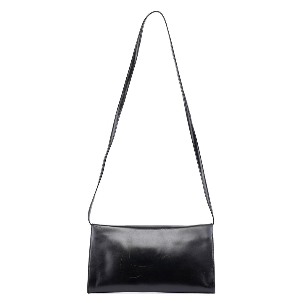 Black Vitello Crossbody Bag