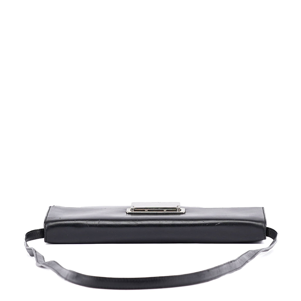 Black Vitello Crossbody Bag
