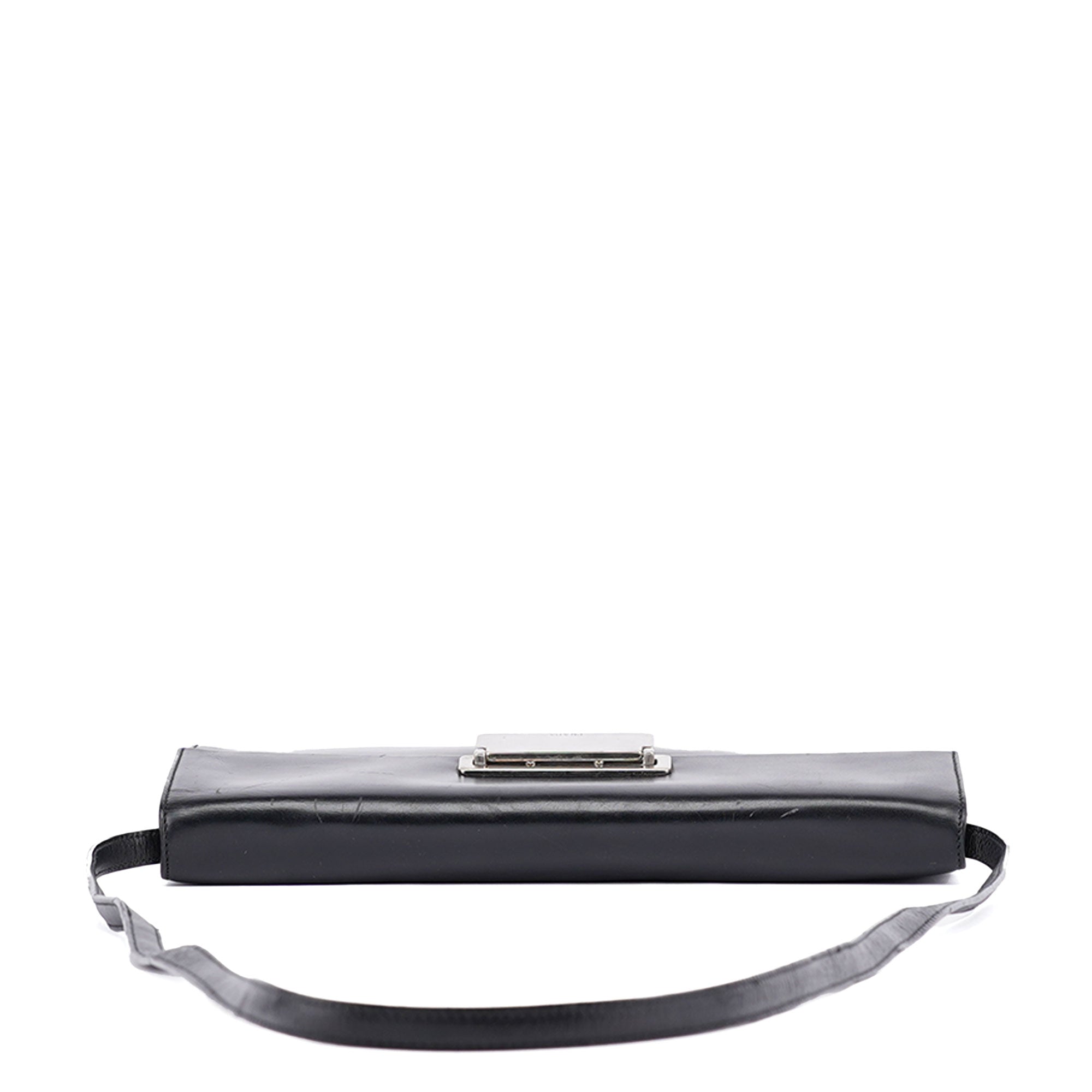 Black Vitello Crossbody Bag