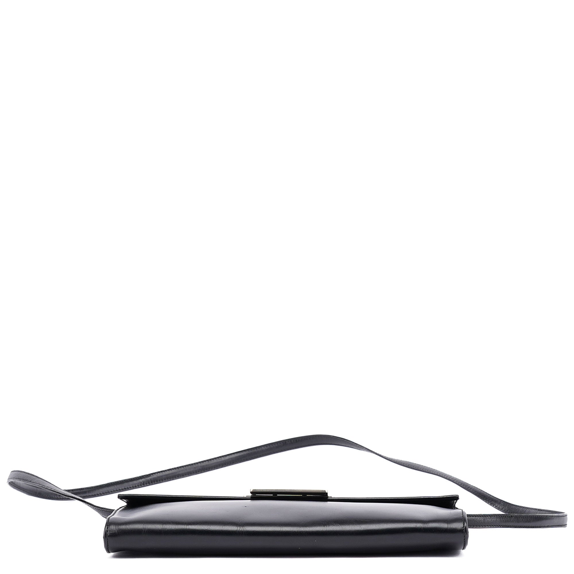Black Vitello Crossbody Bag