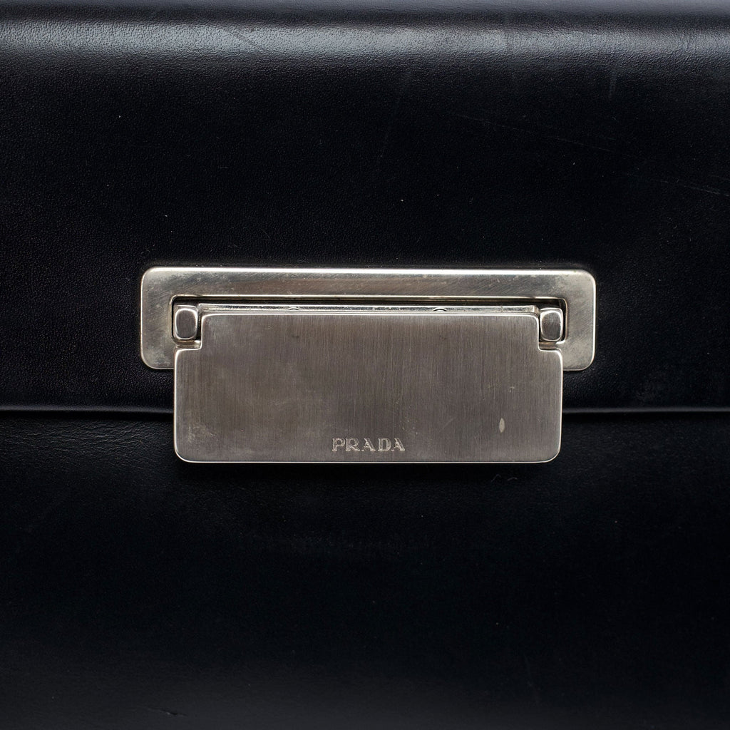 Black Vitello Crossbody Bag