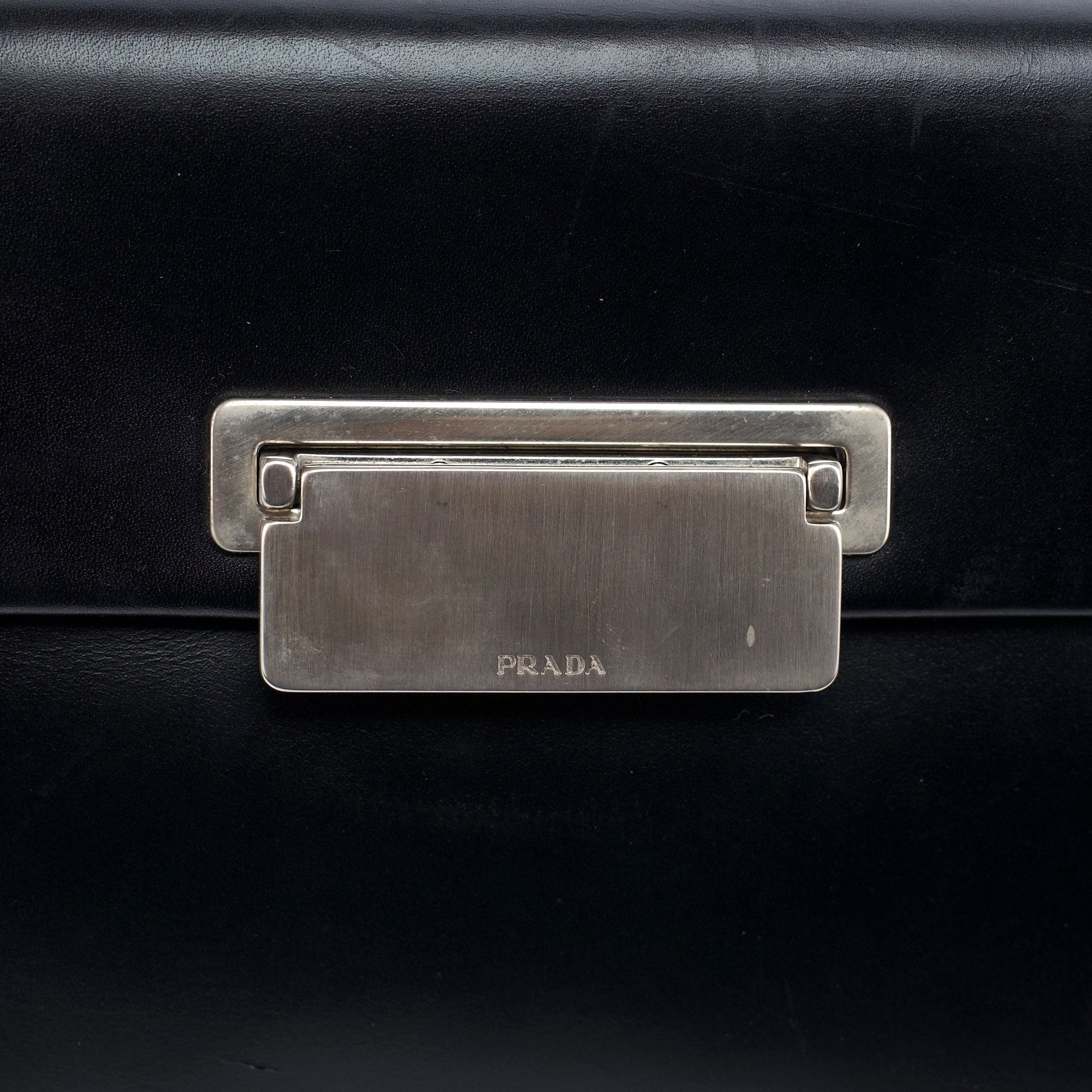 Black Vitello Crossbody Bag
