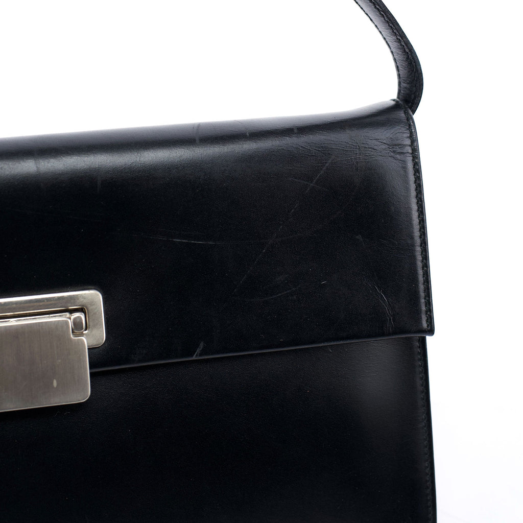 Black Vitello Crossbody Bag