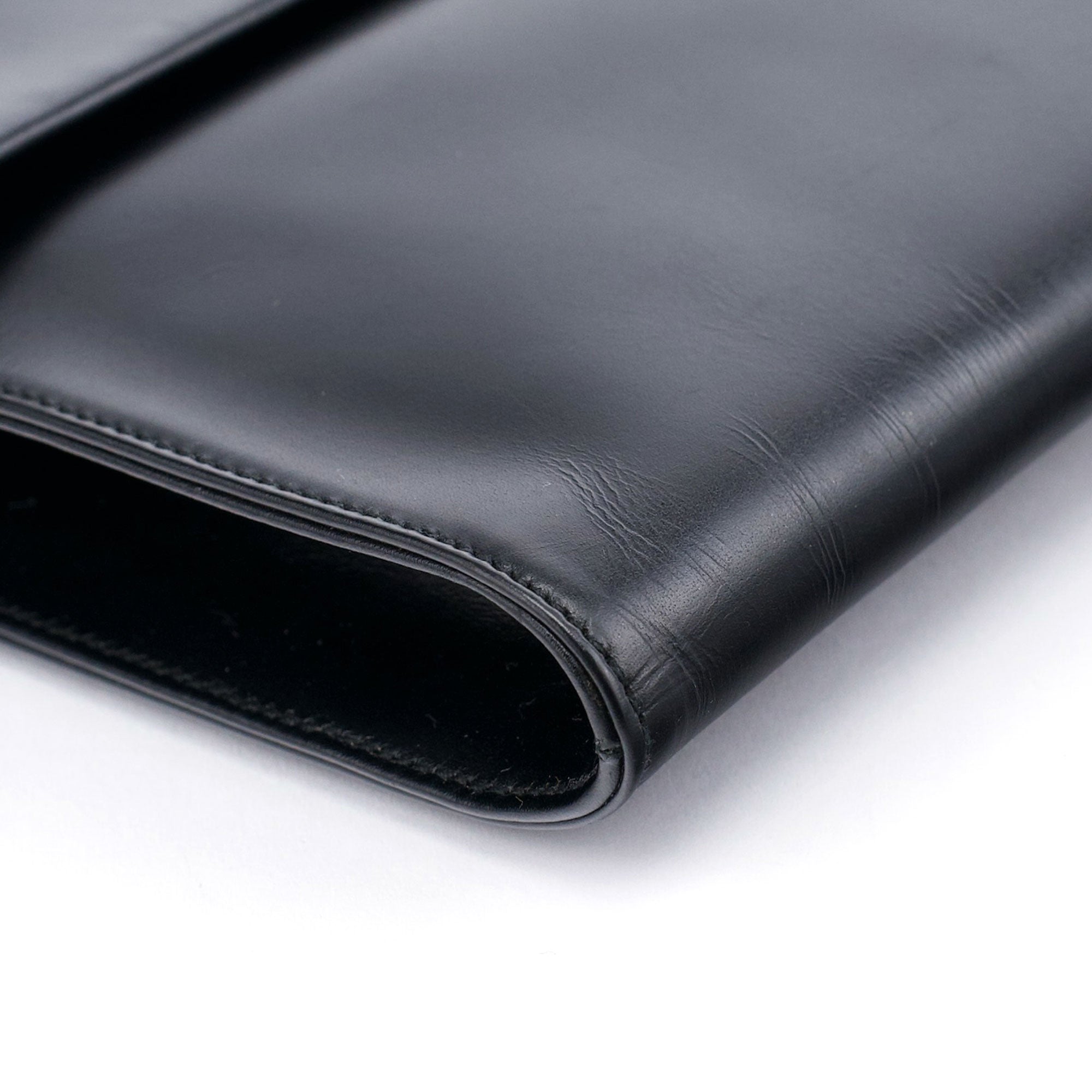 Black Vitello Crossbody Bag