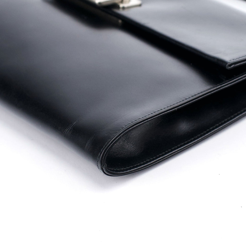 Black Vitello Crossbody Bag