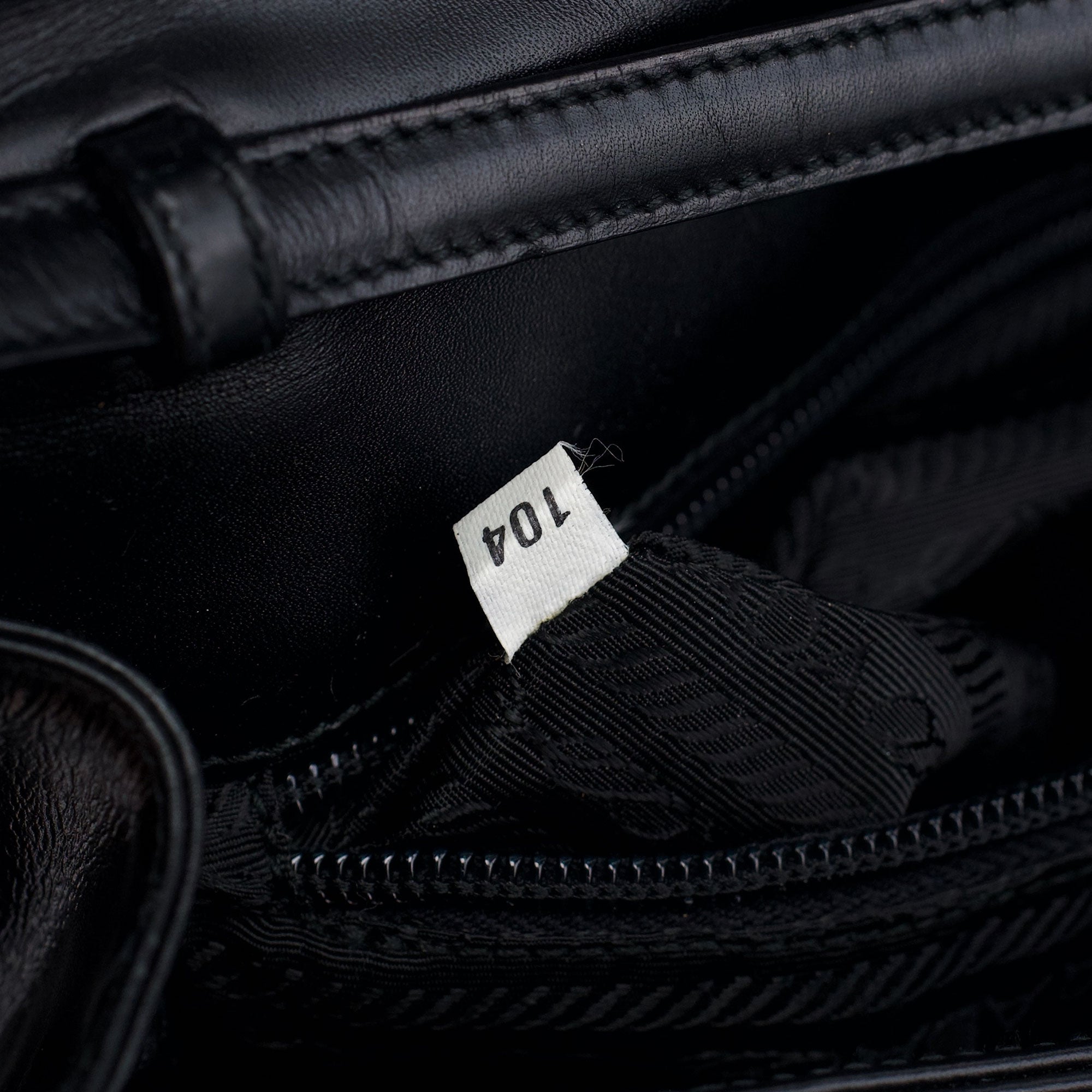 Black Vitello Crossbody Bag