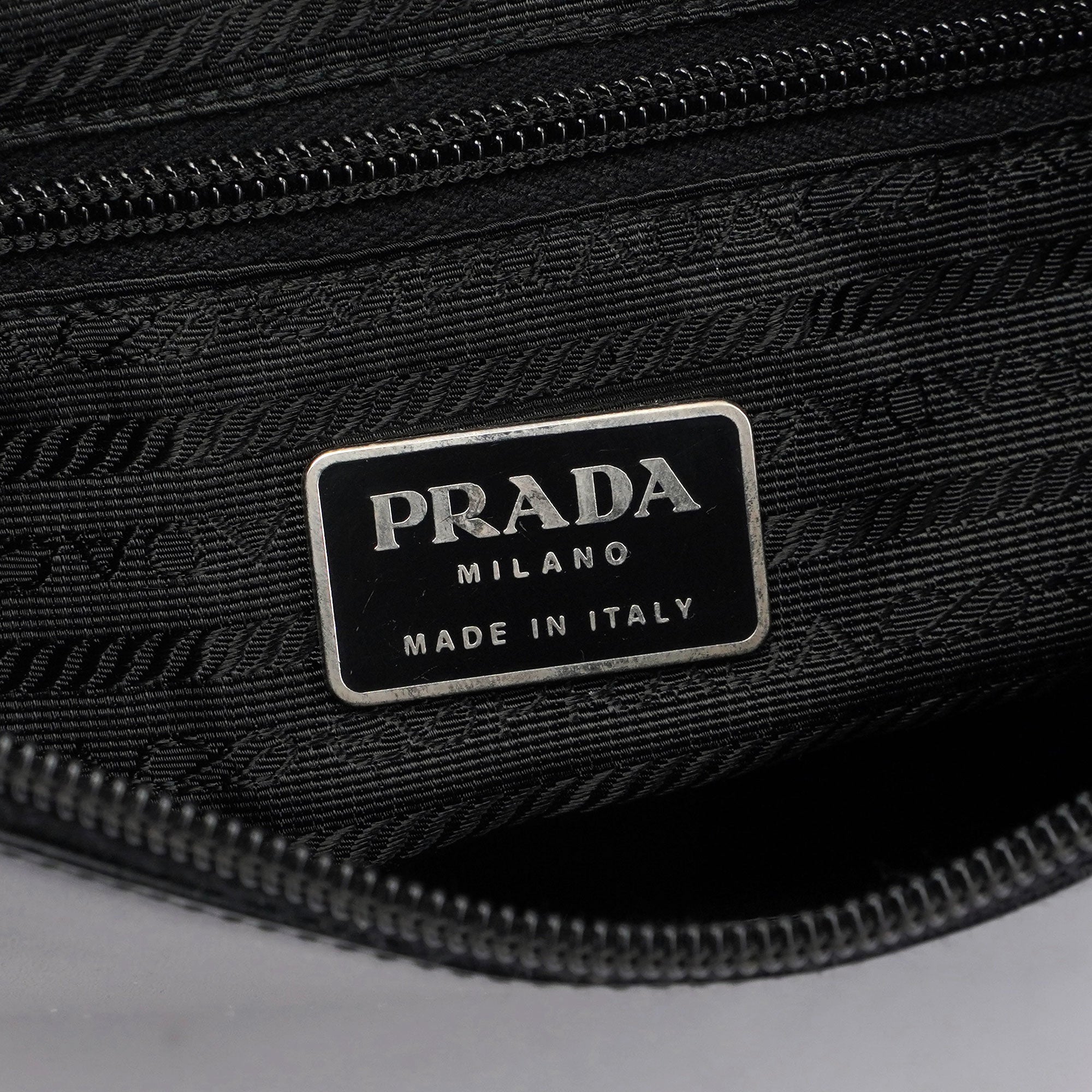 Black Vitello Metallo Shoulder Bag