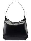 Black Vitello Metallo Shoulder Bag