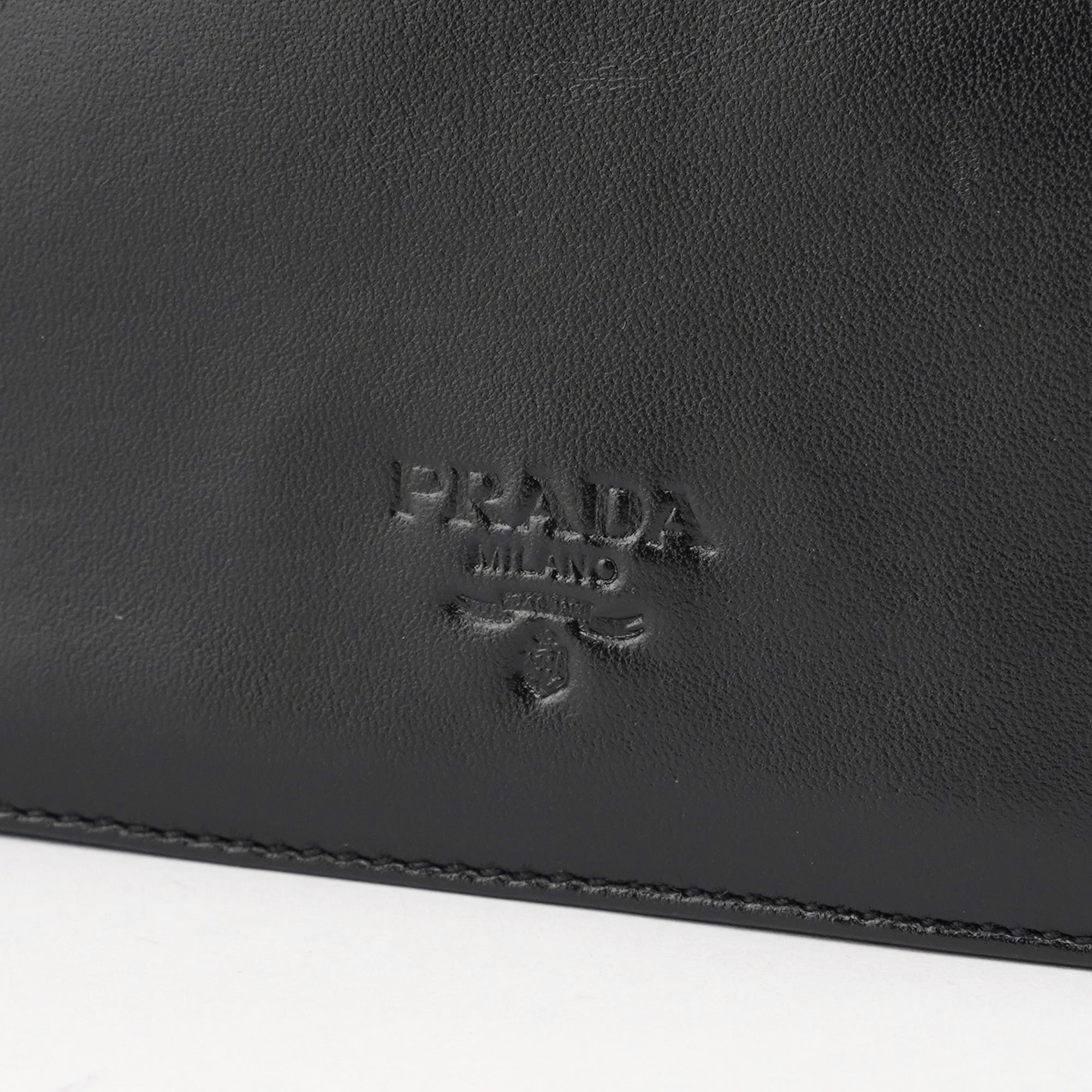 Black Vitello Tessuto Shoulder Bag